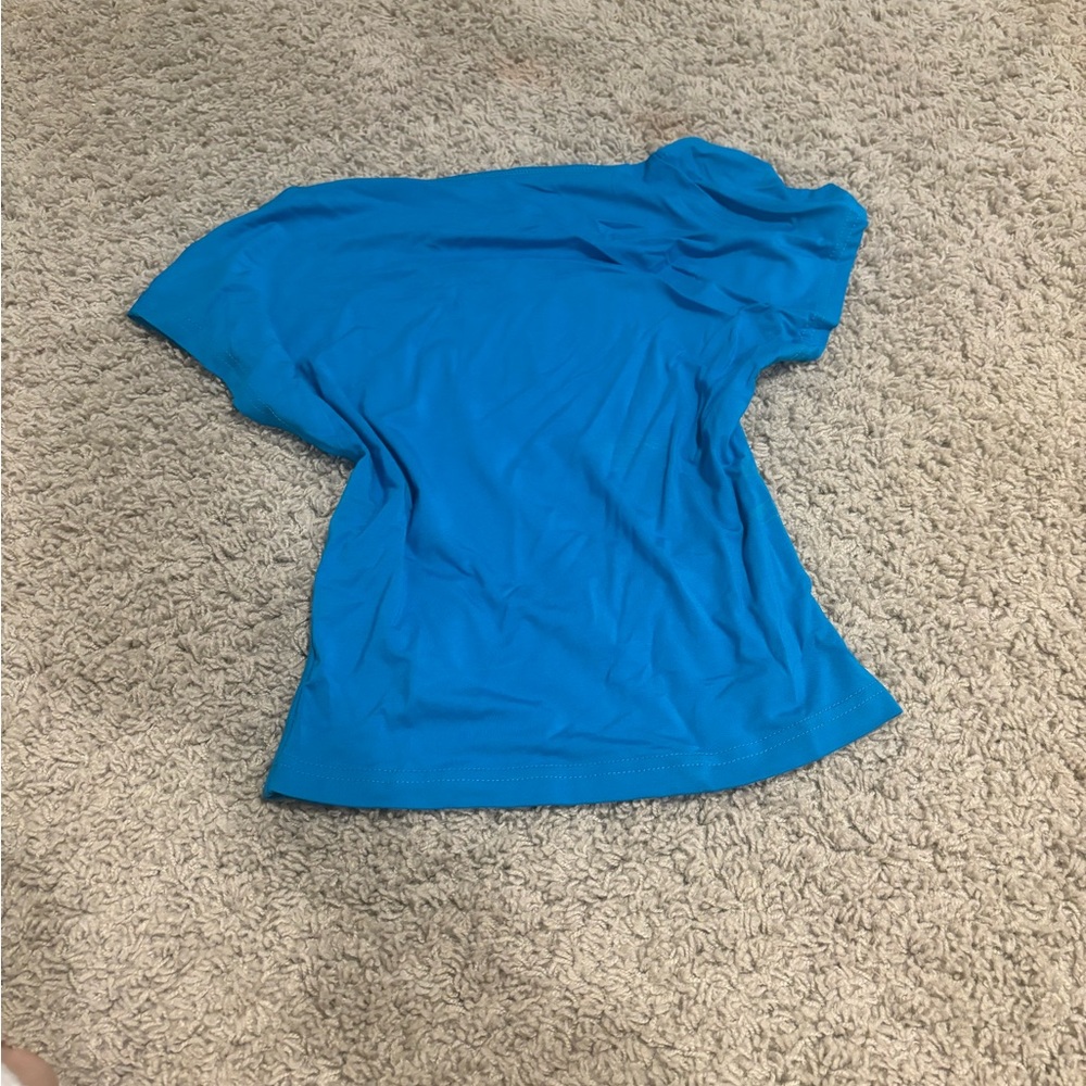 Blue open back top- size small never worn